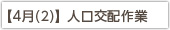 【4月】 人口交配作業